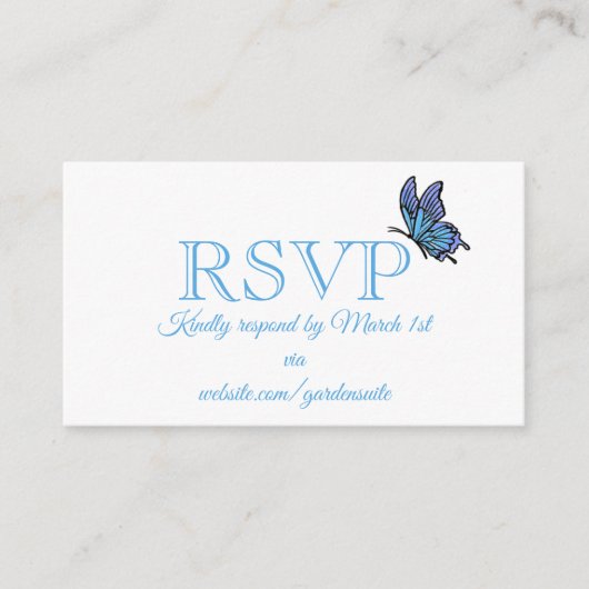 RSVP Card Begleitkarte (Vorderseite)