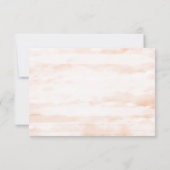 RSVP Card Blush Pink Quinceañera Karte (Rückseite)