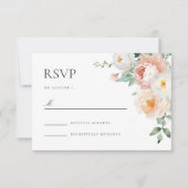 RSVP Card Botanischer Garten Frühlingsblütenblüte (Vorderseite)