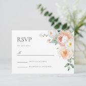 RSVP Card Botanischer Garten Frühlingsblütenblüte Karte (Stehend Vorderseite)