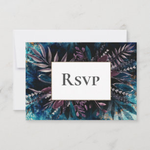 RSVP Card Dark and Moody Wedding Karte