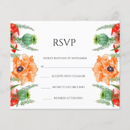 RSVP Card-Flyer für Blumenzehen Flyer
