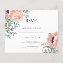 RSVP Card-Flyer für Blumenzehen