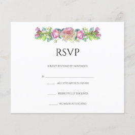 RSVP Card-Flyer für Blumenzehen Flyer