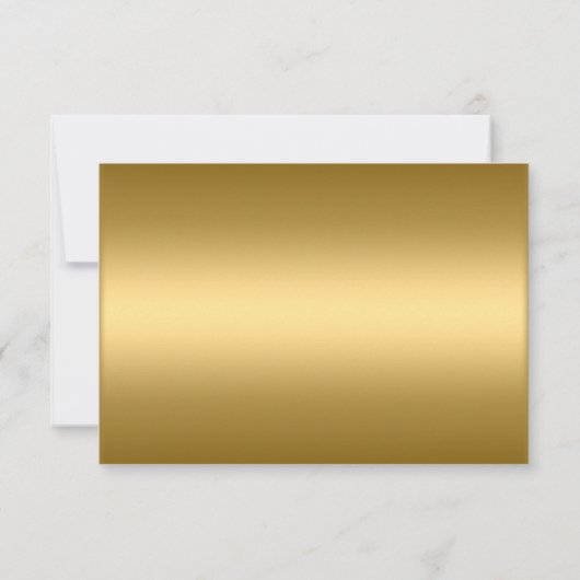 RSVP Card Gold (Rückseite)