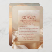 RSVP Card – Golden Dawn | Elegant Sunrise New Year (Vorne/Hinten)