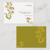 RSVP Card Herbst Garland Begleitkarte (Vorne/Hinten)