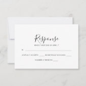 Rsvp Card in Minze (Vorderseite)