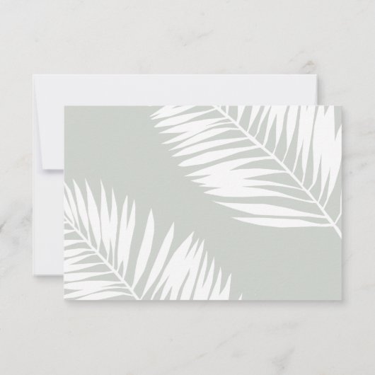 Rsvp Card in Minze (Rückseite)