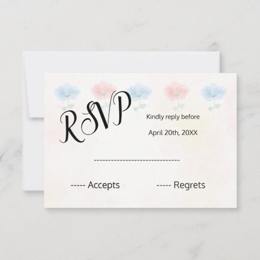 RSVP CARD KARTE (Vorderseite)