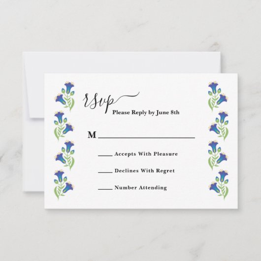 RSVP Card Karte (Vorderseite)