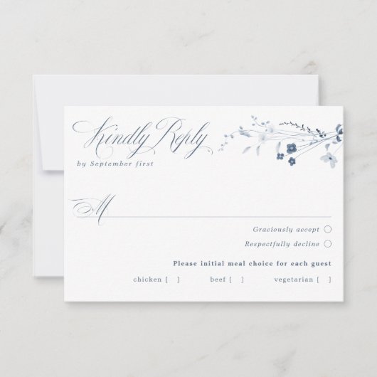 RSVP Card Karte (Vorderseite)