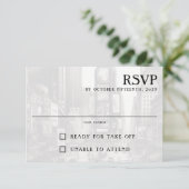 RSVP Card New York City Passport (Stehend Vorderseite)