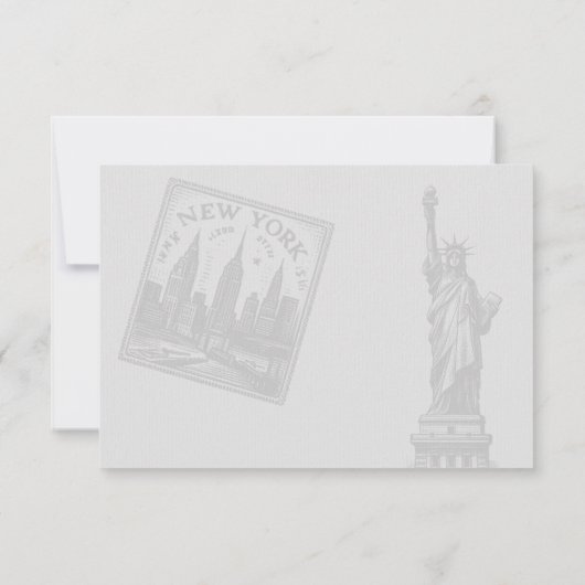 RSVP Card New York City Passport (Rückseite)