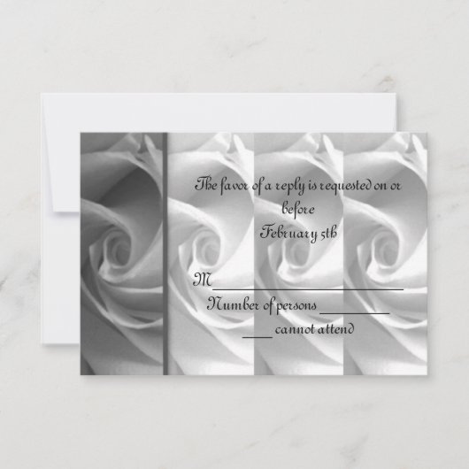 RSVP Card Nr. 1 - ELLEN Karte (Vorderseite)