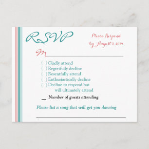 RSVP Card Postkarte