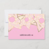 RSVP Card Sheer Gold Star von David Einladung (Vorderseite)