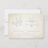 RSVP Card, Starfish Beach Wedding Einladung (Vorderseite)