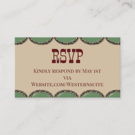 RSVP Card Telefonnummerkarte