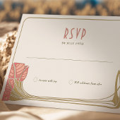 RSVP Card Tree in Bloom Mackintosh Art Nouveau Einladung