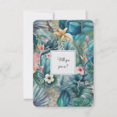 RSVP Card Tropical Essence Karte (Vorderseite)