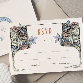 RSVP Card Viktorianisch Grace Morris-Inspiriert El Einladung
