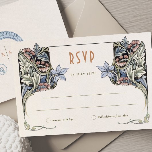 RSVP Card Viktorianisch Grace Morris-Inspiriert El Einladung