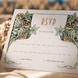 RSVP Card Viktorianisch Grace Morris-Inspiriert El Einladung