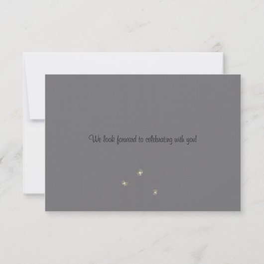 RSVP Card Whimsy Fireflies (Rückseite)