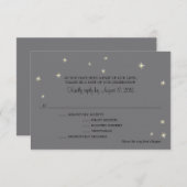 RSVP Card Whimsy Fireflies (Vorne/Hinten)