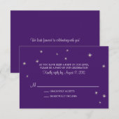 RSVP Card Whimsy Fireflies Karte (Vorne/Hinten)
