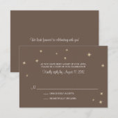 RSVP Card Whimsy Fireflies Karte (Vorne/Hinten)
