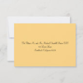 RSVP Card Wild Blume & Mason Jar (Rückseite)