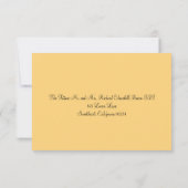 RSVP Card Wild Blume & Mason Jar Karte (Rückseite)