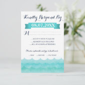 RSVP Cards auf See Karte (Stehend Vorderseite)