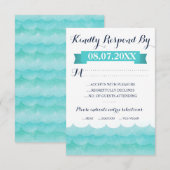 RSVP Cards auf See Karte (Vorne/Hinten)