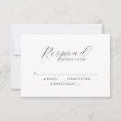 RSVP Cards blaues Muster Karte (Vorderseite)