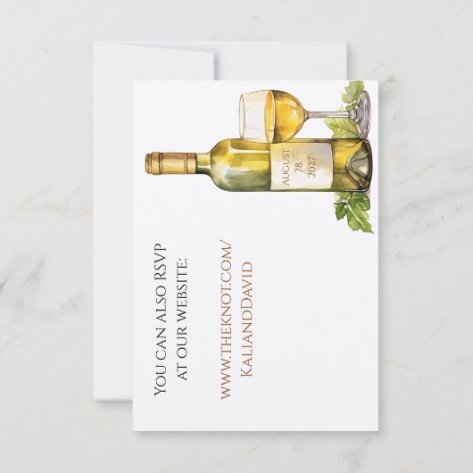 RSVP Cards Einladung (Rückseite)