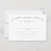 RSVP Cards für EleganForest Wedding Karte (Vorderseite)