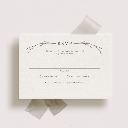 RSVP Cards für EleganForest Wedding Karte