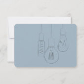 RSVP Cards für Hochzeitsessen mit industriellem Ch Karte (Rückseite)