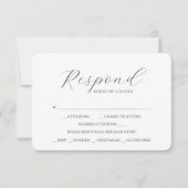 RSVP Cards für Hochzeitsessen mit industriellem Ch Karte (Vorderseite)