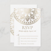 RSVP Cards Gold Foil (Vorne/Hinten)