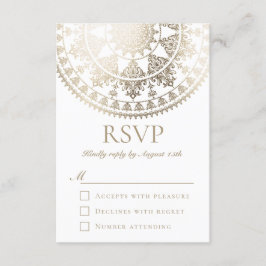RSVP Cards Gold Foil Karte