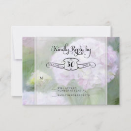 RSVP Cards Hydrangea Garden Blume Typografie