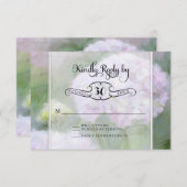 RSVP Cards Hydrangea Garden Blume Typografie