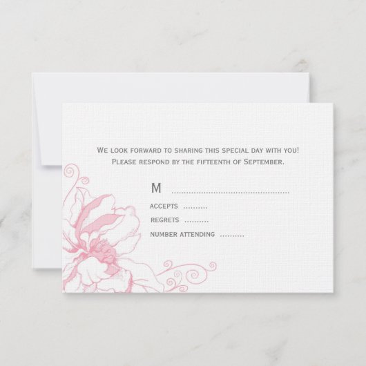 RSVP Cards Karte (Vorderseite)