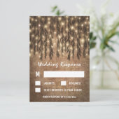 RSVP Cards Weeping Willow Tree Vintage Wedding Karte (Stehend Vorderseite)