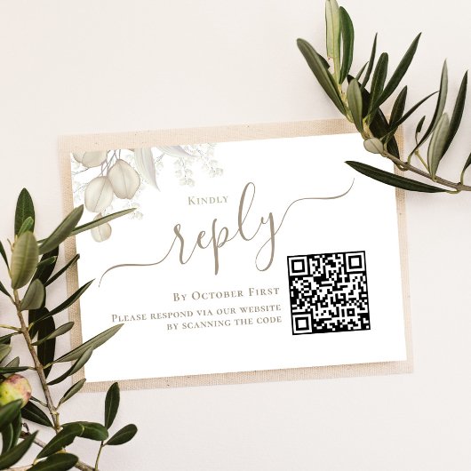 RSVP Custom Response für grüne Hochzeiten