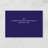 RSVP-Daten zum Hochzeitsehen mit QR-CODE - JEDE FA Begleitkarte (Rückseite)